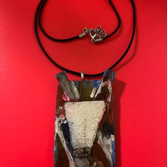 One of a Kind Seashell Boho Rare Unique Vintage Reversible Handmade Necklace - Picture 16 of 16